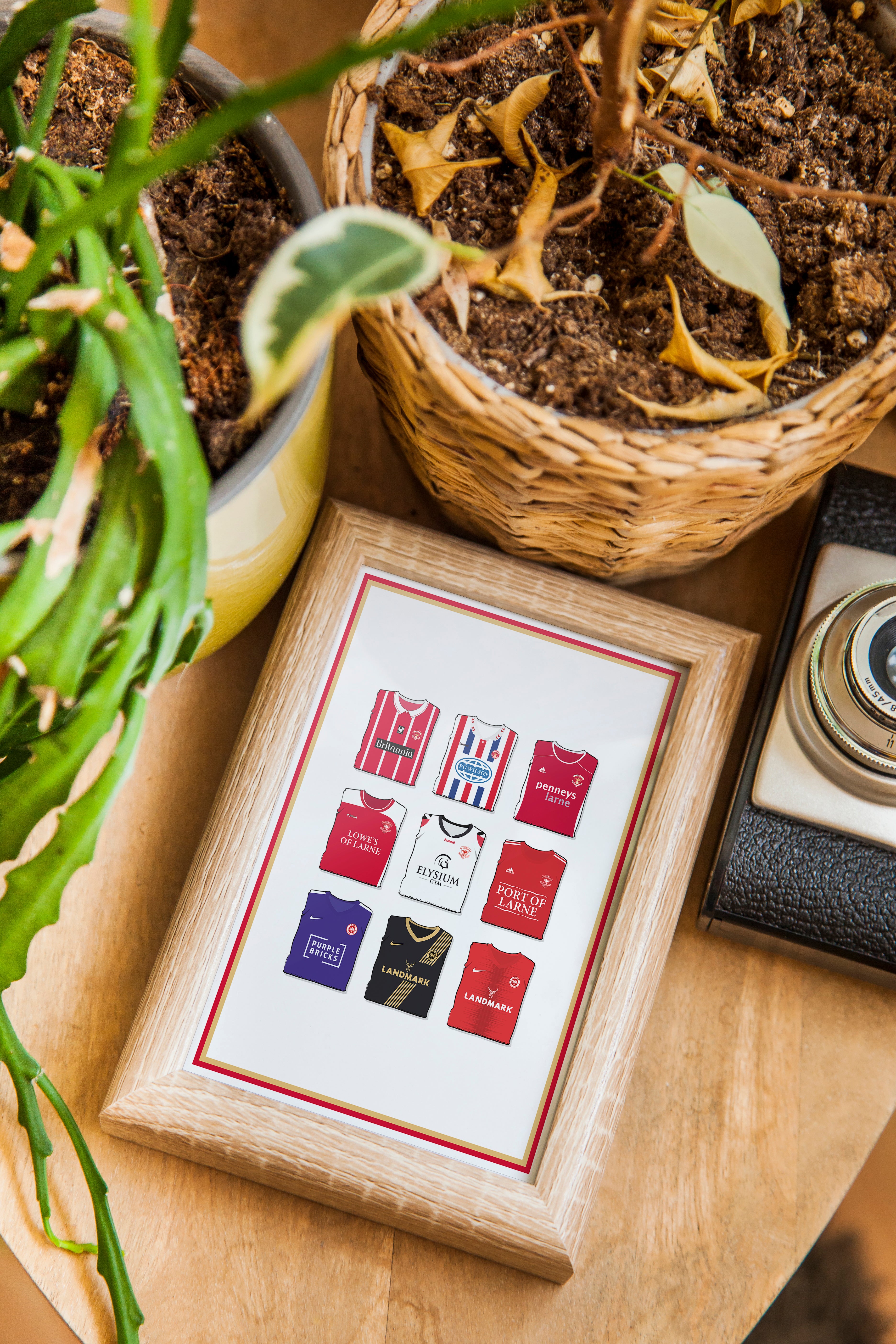 Larne Heavyweight Art Print - Football Post - Perfect Gift - Birthday Present for Him