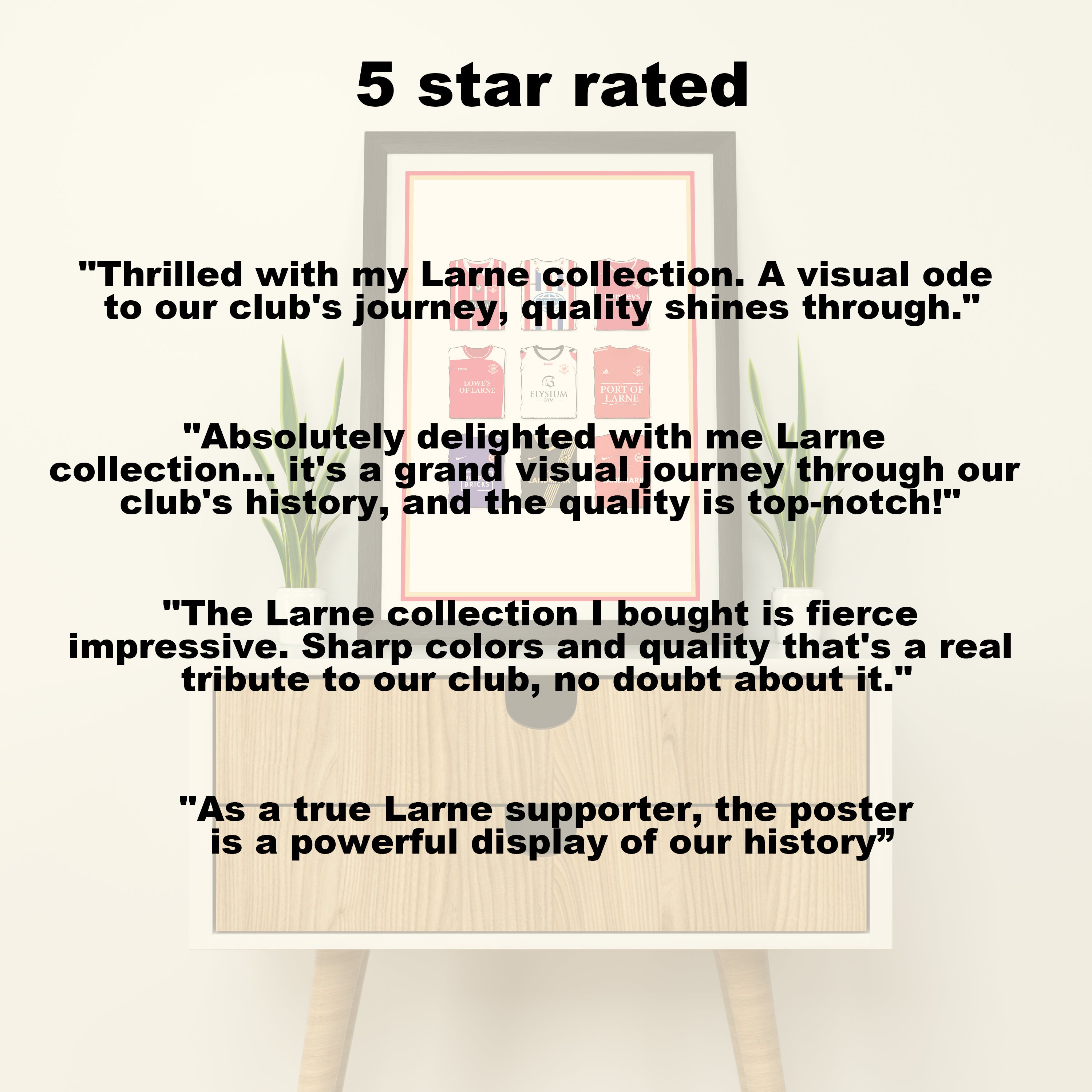 Larne Heavyweight Art Print - Football Post - Perfect Gift - Birthday Present for Him