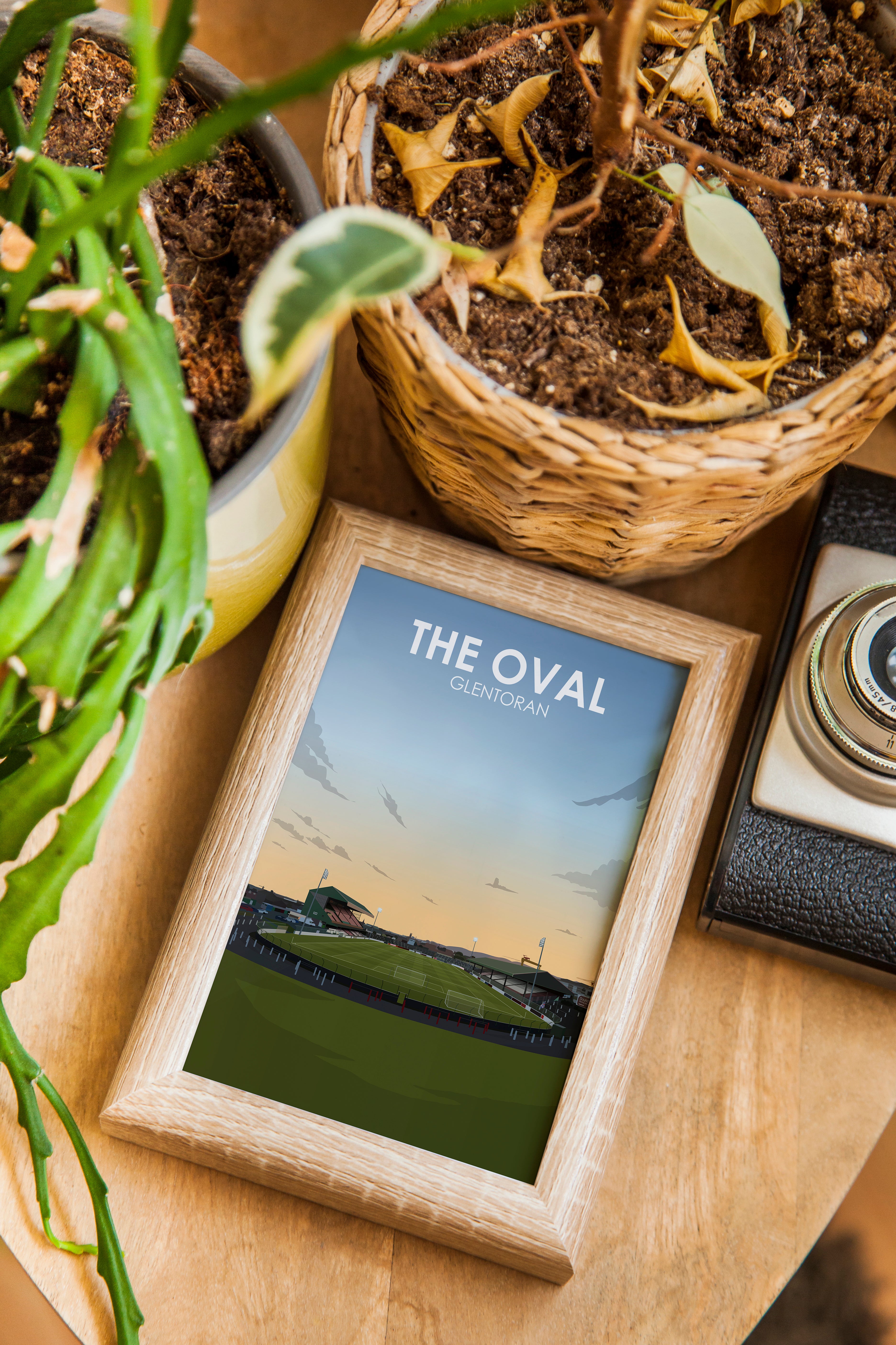 The Oval Heavyweight Art Print - Football Post - Perfect Gift - Birthday Present for Him