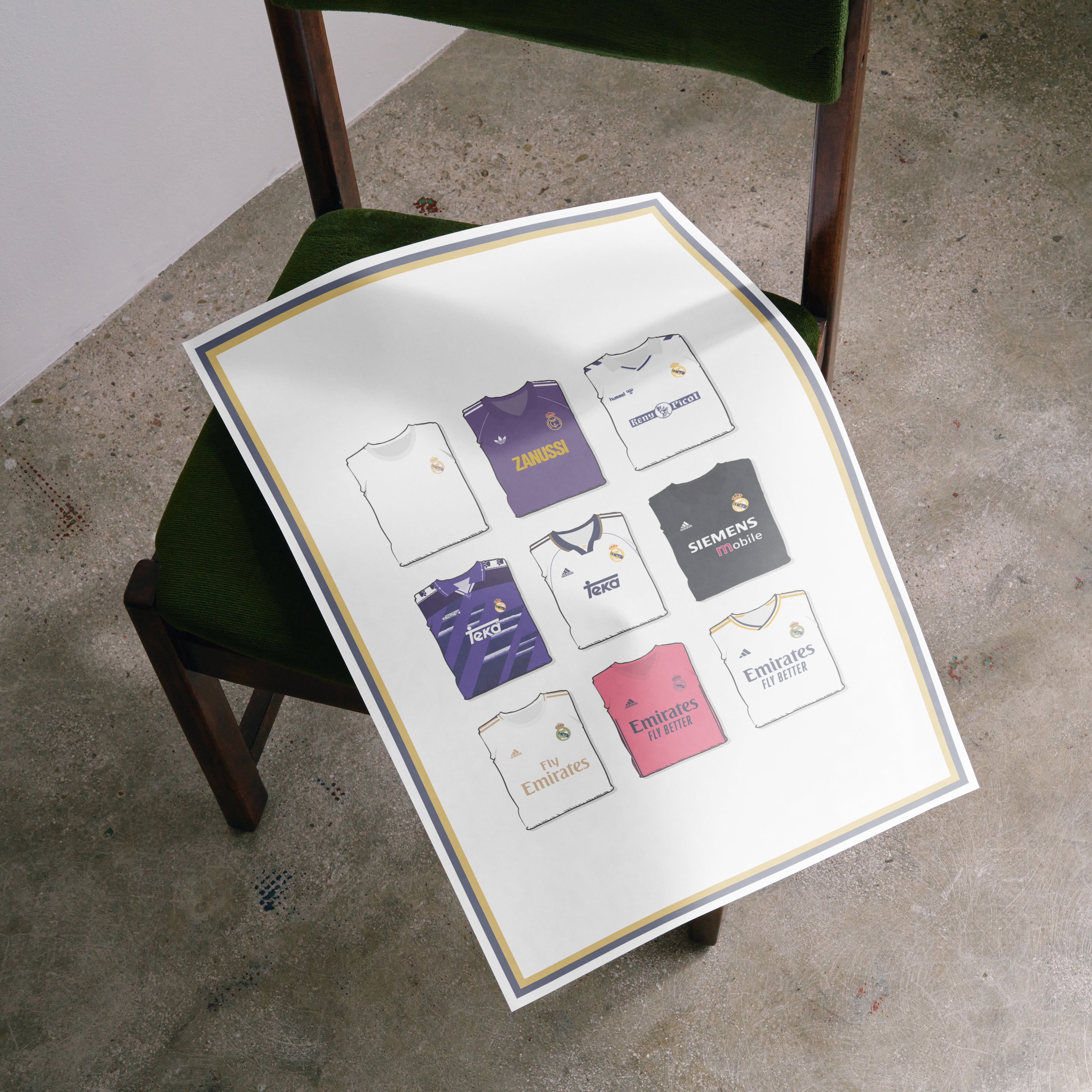 Real Madrid Collection Heavyweight Art Print