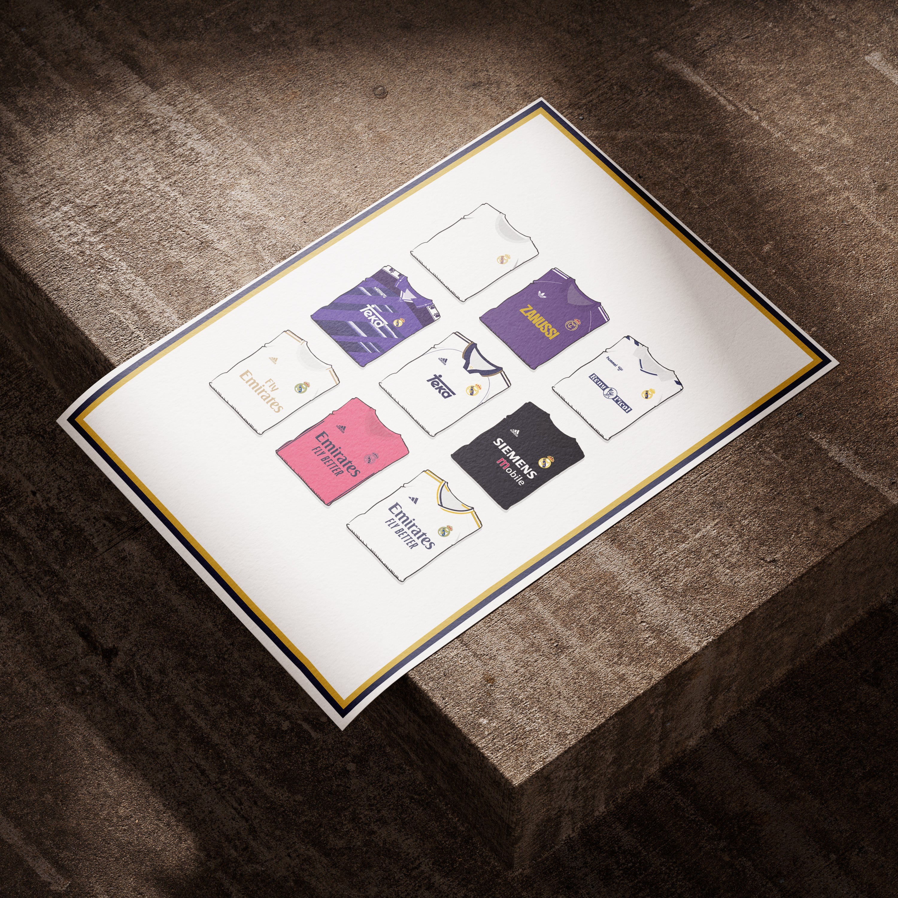 Real Madrid Collection Heavyweight Art Print